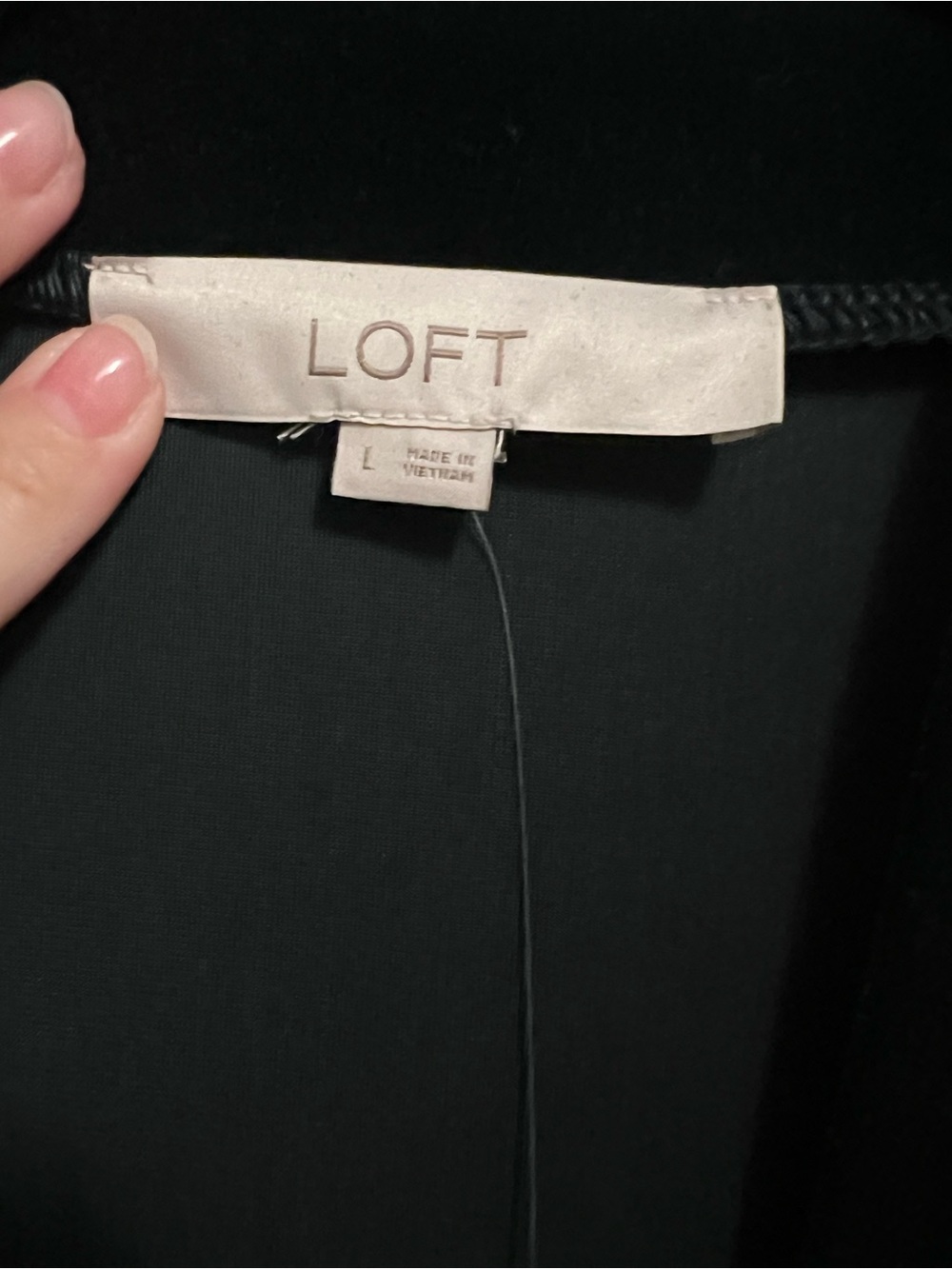 LOFT Dark Teal Velvet Wrap-Front Long Sleeve Top - Picture 2 of 4